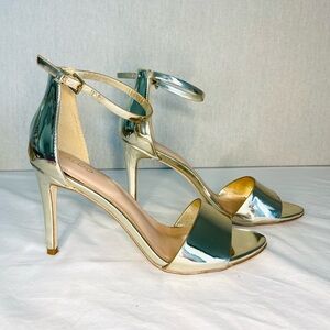 Aldo Shiny Gold Women's Heels 8.5